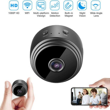 Mini Camera Spion iUni A9 Pro, Wireless, Full HD 1080p, Audio-Video, Night Vision